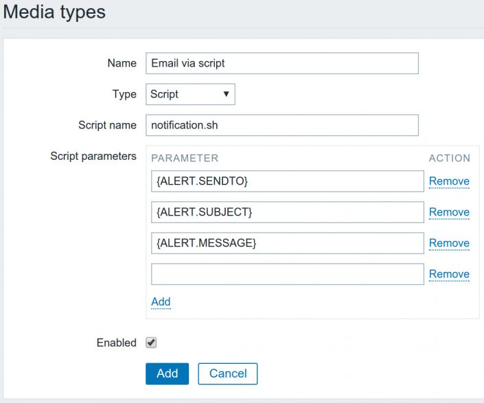 Script parameters. Zabbix {Alert.SENDTO}. Zabbix Custom Alert script.